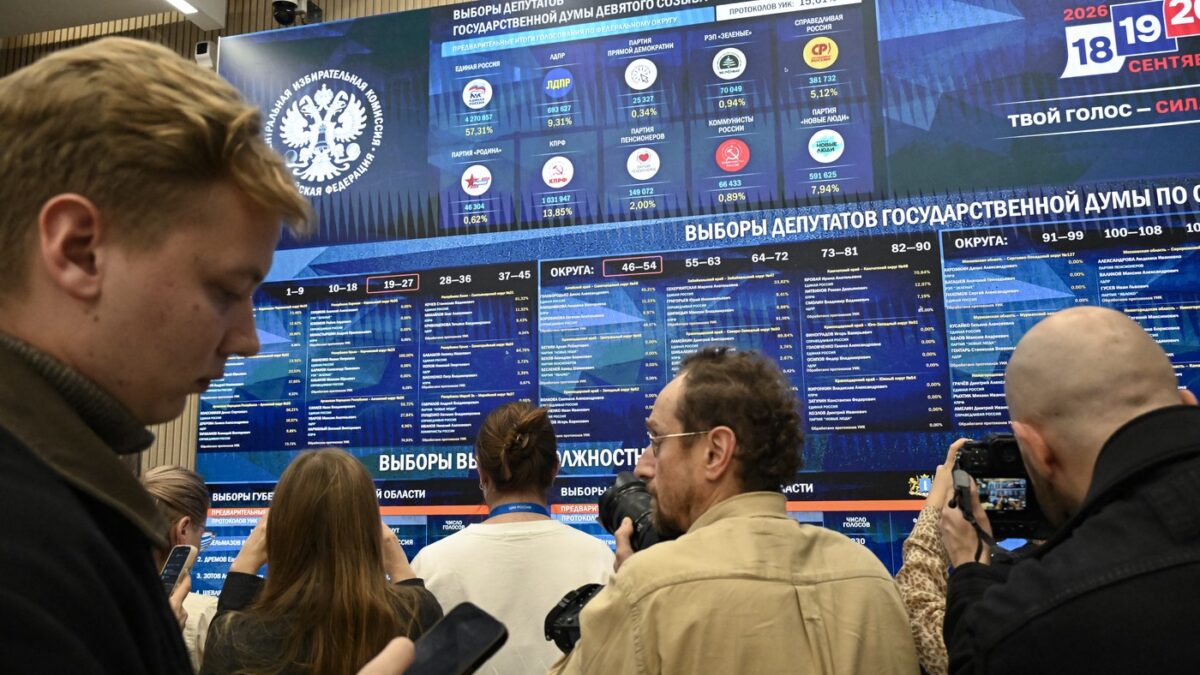 Rusia Unită conduce alegerile parlamentare din Rusia cu 57,5%