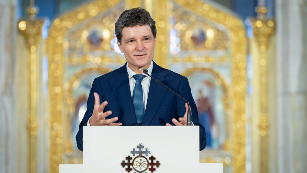 Nicușor Dan a participat la slujba de la Cotroceni
