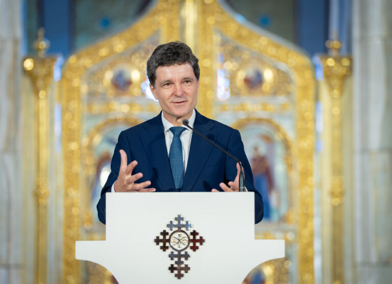Nicușor Dan a participat la slujba de la Cotroceni